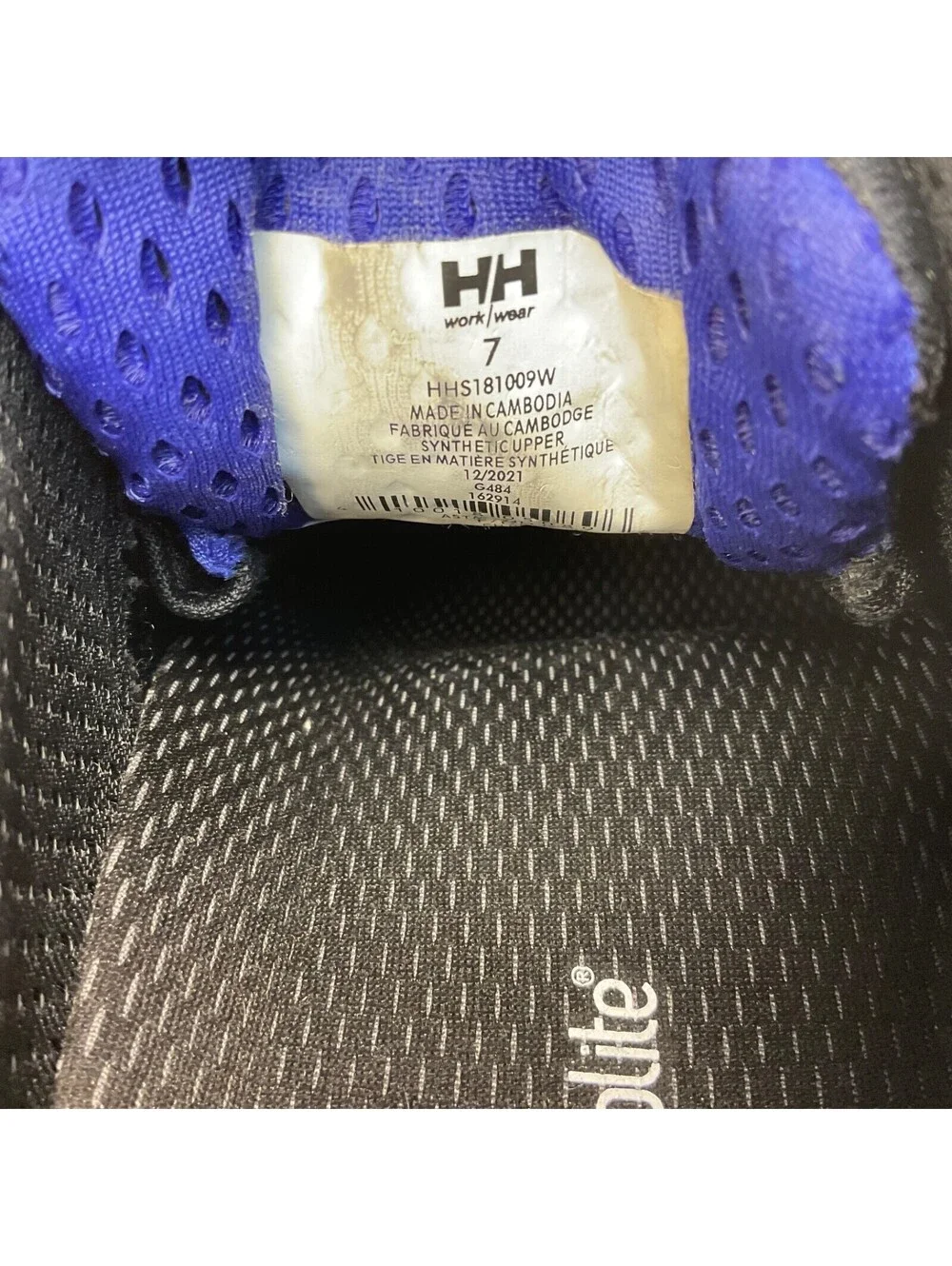 Helly Hansen Women's Aluminum Toe CP Low Cut Safety Shoes HHS181009W Black 7M